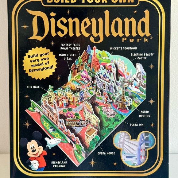 Build Your Own Disneyland Park 3D Model ~ Press Out Pieces Activity Book - Picture 2 of 11
